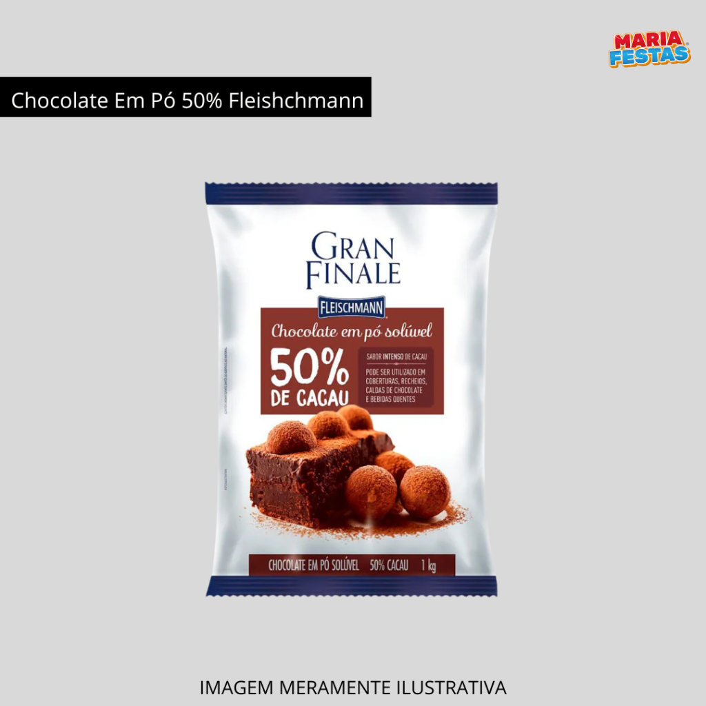 CHOCOLATE EM PO 50% FLEISCHMAN