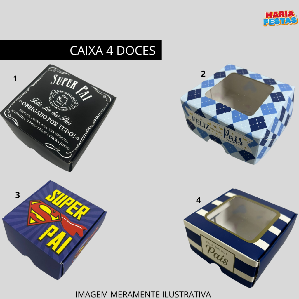 Caixa 4 doces 