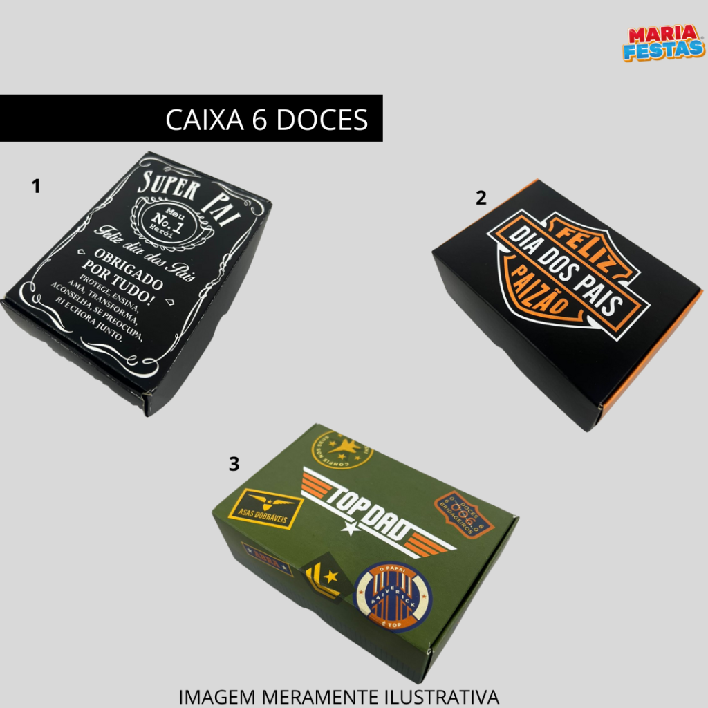 Caixa 6 doces 