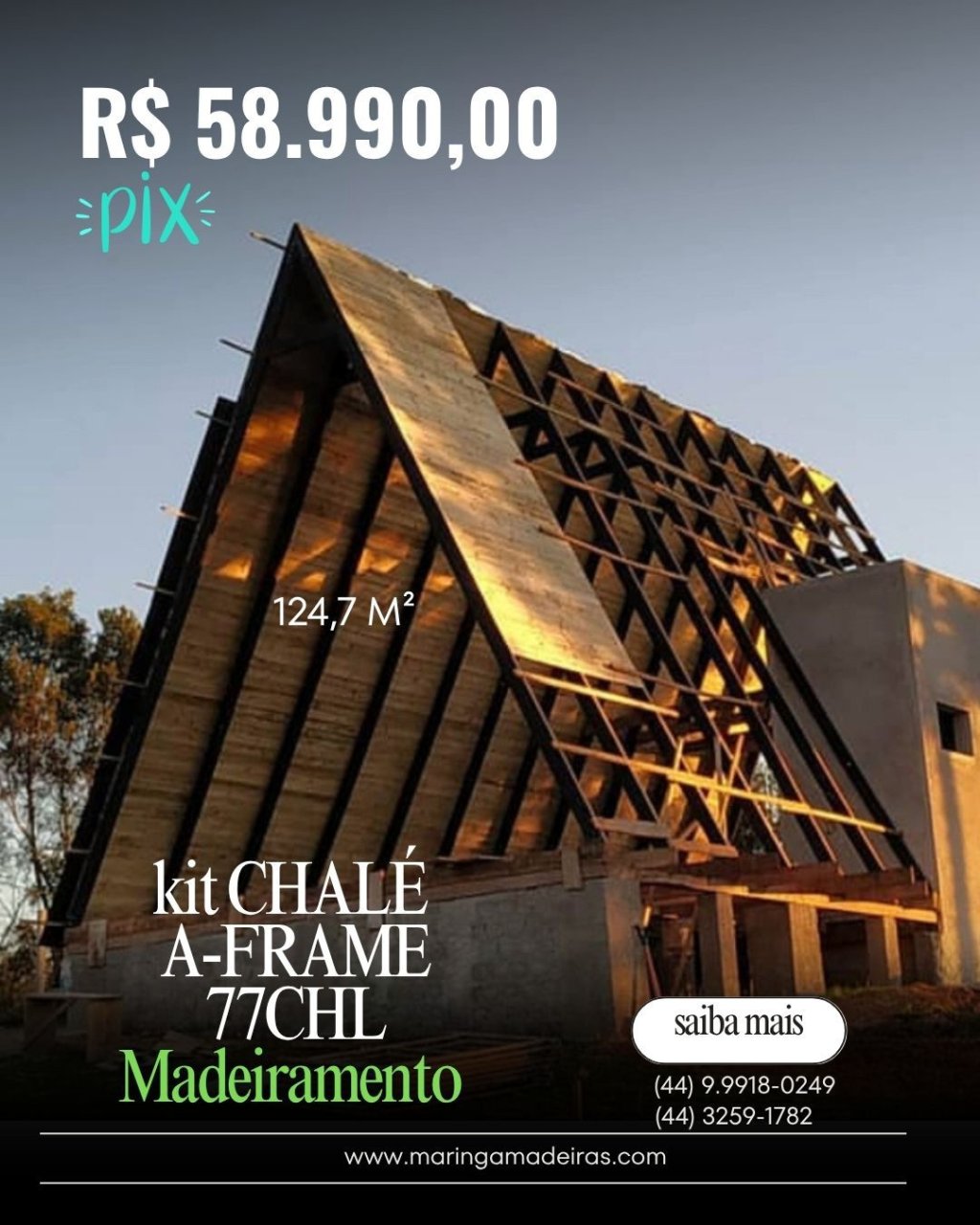 kit CHALÉ A-FRAME 77CHL