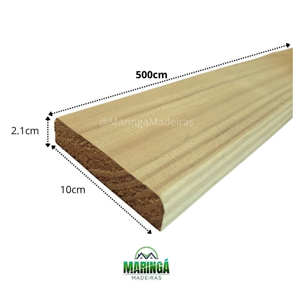 Deck 2.1x10x500cm De Pinus Tratado Autoclave CCA