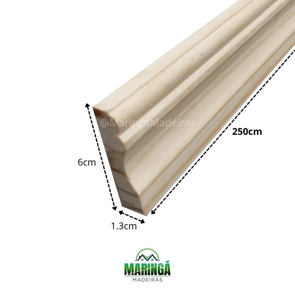 Rodape 2x4x250cm Pinus Natural