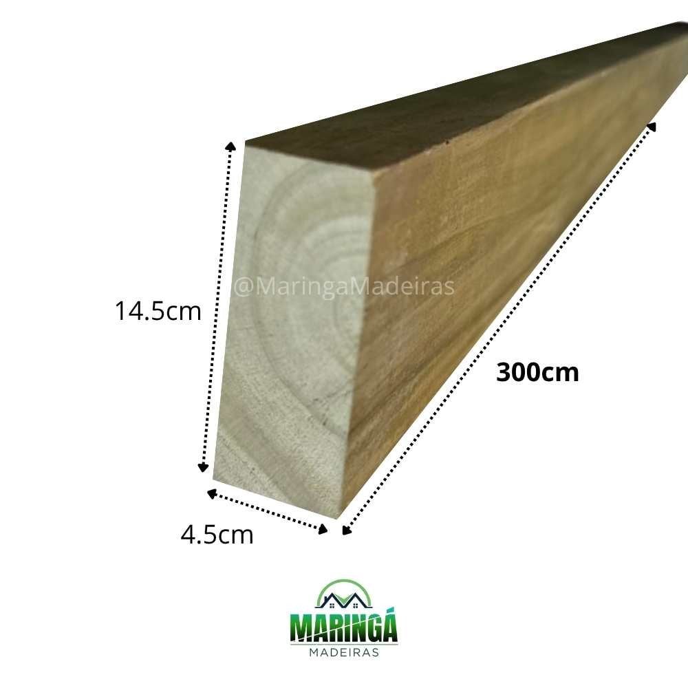 Viga 4.5x14.5x300cm De Pinus Tratado Autoclave CCA