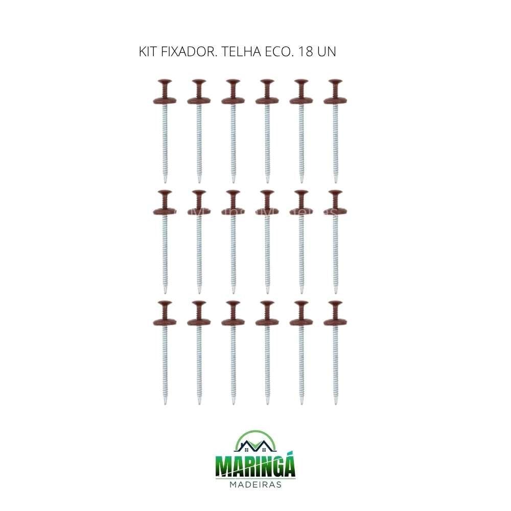 KIT Fixador. Telha P/ Telha Ecológica. 18un