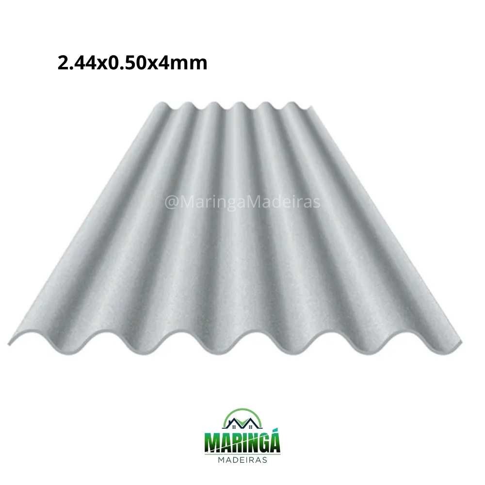 TELHA 2.44mX0.50mX4mm FIBROCIMENTO