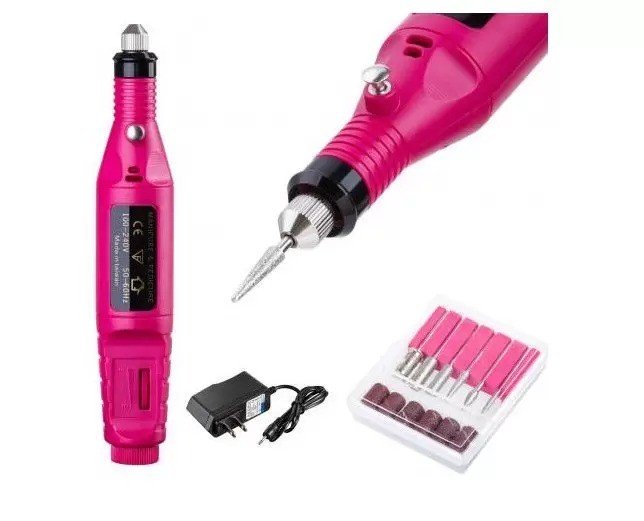 Lixadeira caneta rosa - Bivolt