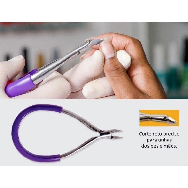 Alicate para Corte de Unhas Reto Delicate  - REF 722