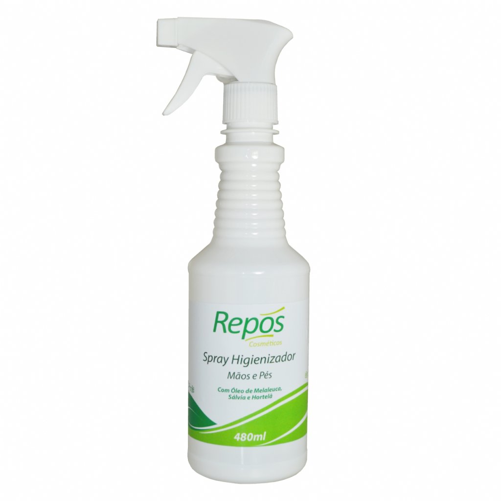 Spray Antisséptico Com Óleo de Melaleuca, Sálvia e Hortelã 480ml