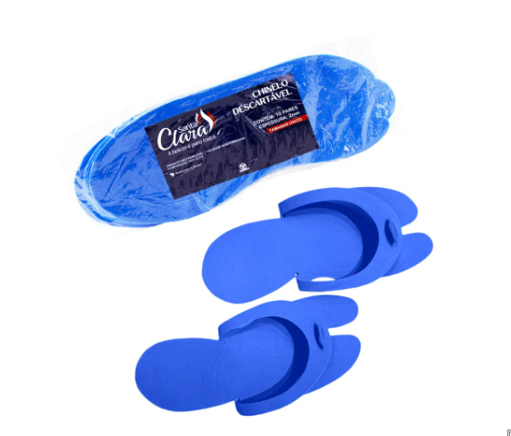Chinelo descartável 10 pares Santa Clara