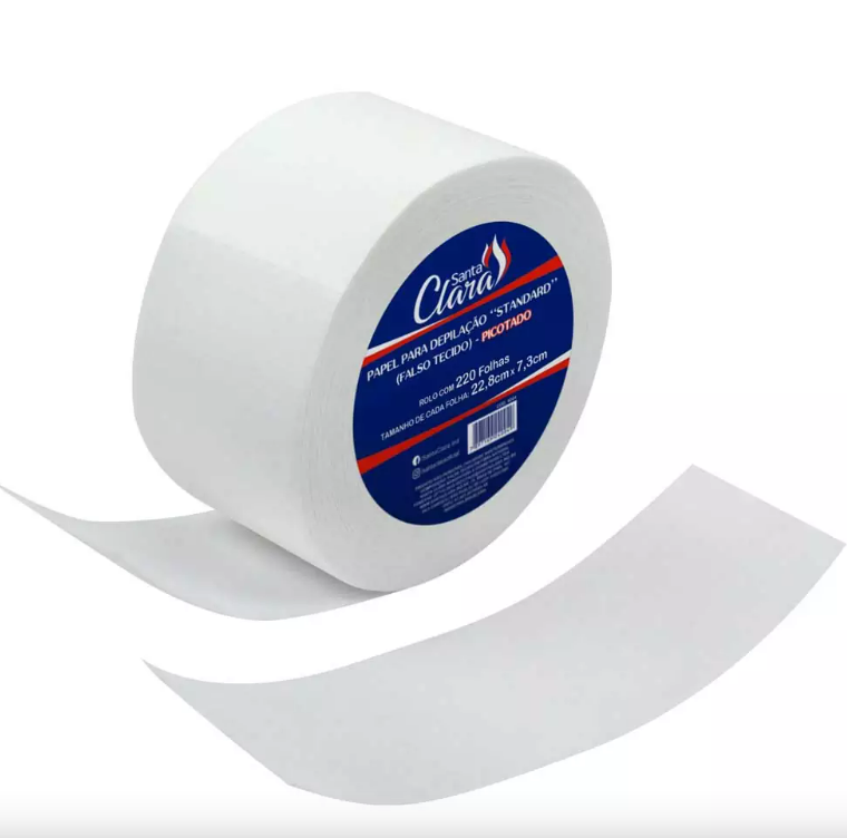 Papel para depilação 220 folhas Santa Clara