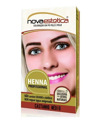 Henna castanho médio Nova Estética