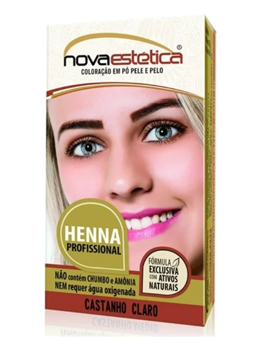 Henna castanho claro Nova estética