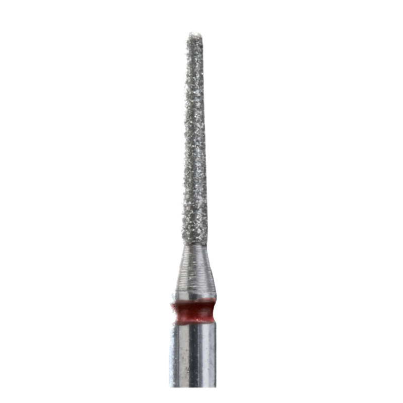 Broca Diamantada Staleks Pro, tipo Agulha 1mm x 10mm - Vermelha- FA80R010