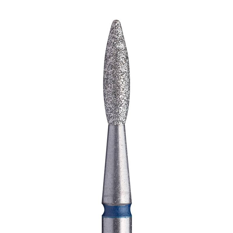 Broca Diamantada Staleks Pro, tipo Chama 2,1mm x 8mm - AZUL- FA11B021/8K