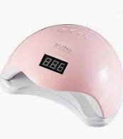 Cabine Sun 5 led/uv 48w (Branca - Rosa)