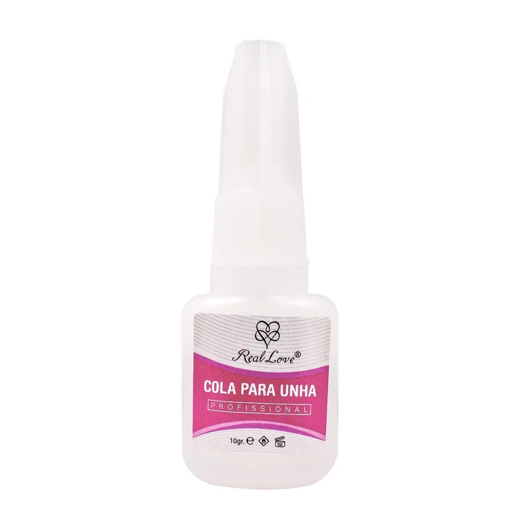 Cola Para Unha Com Pincel Aplicador de Precisão 10g - Real Love