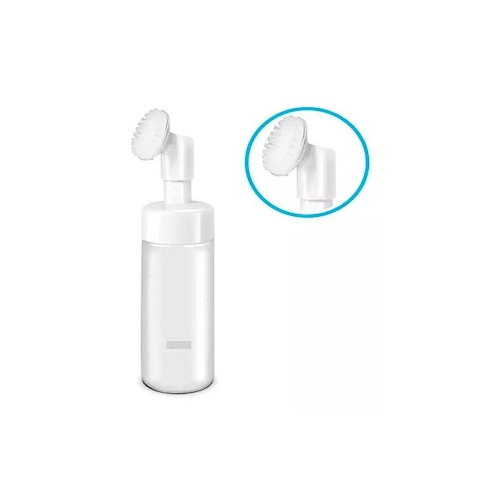 FRASCO PUMP C/ESCOVA DE SILICONE TRANSPARENTE 100ML
