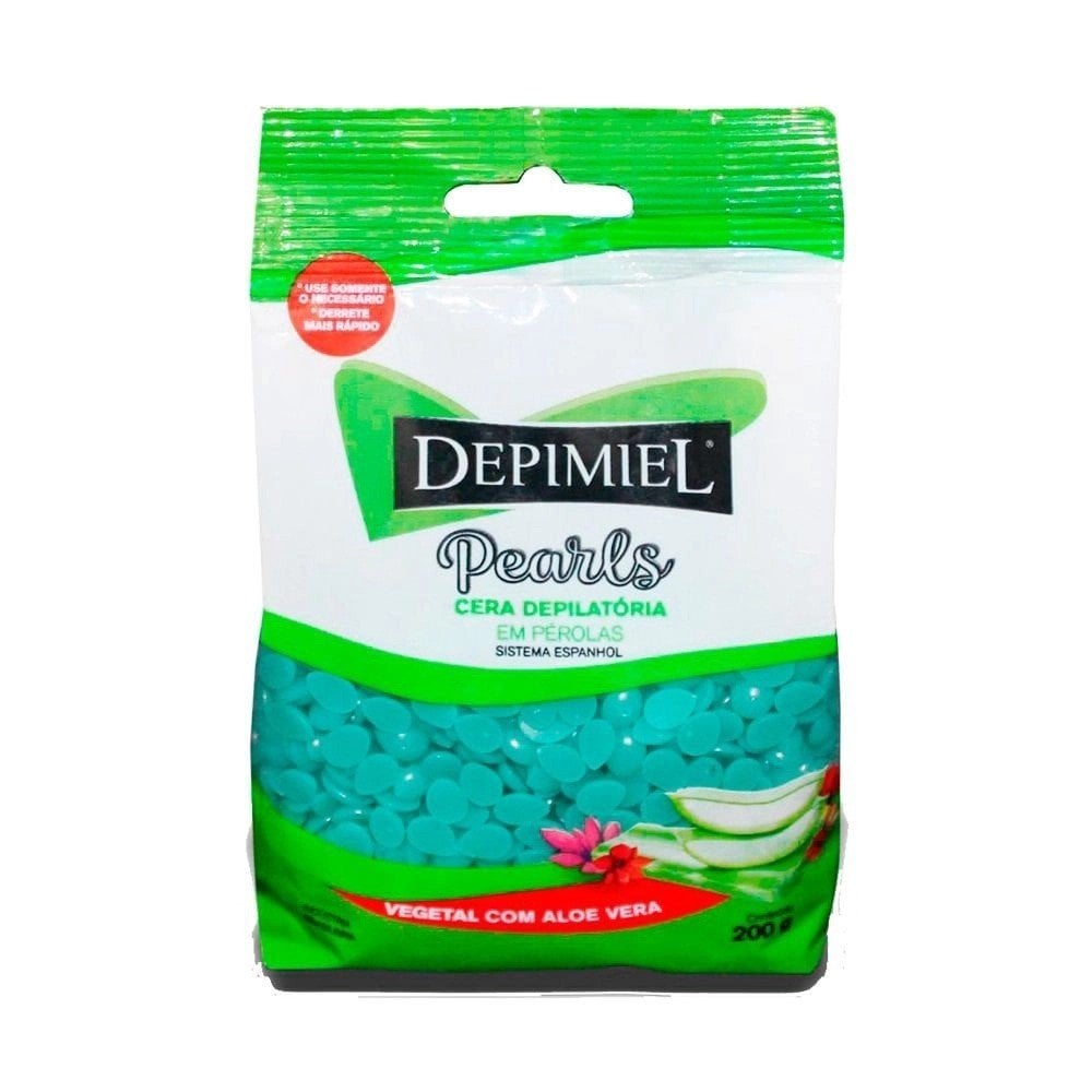 Cera Depilatória Depimiel Vegetal Com Aloe Vera 200g