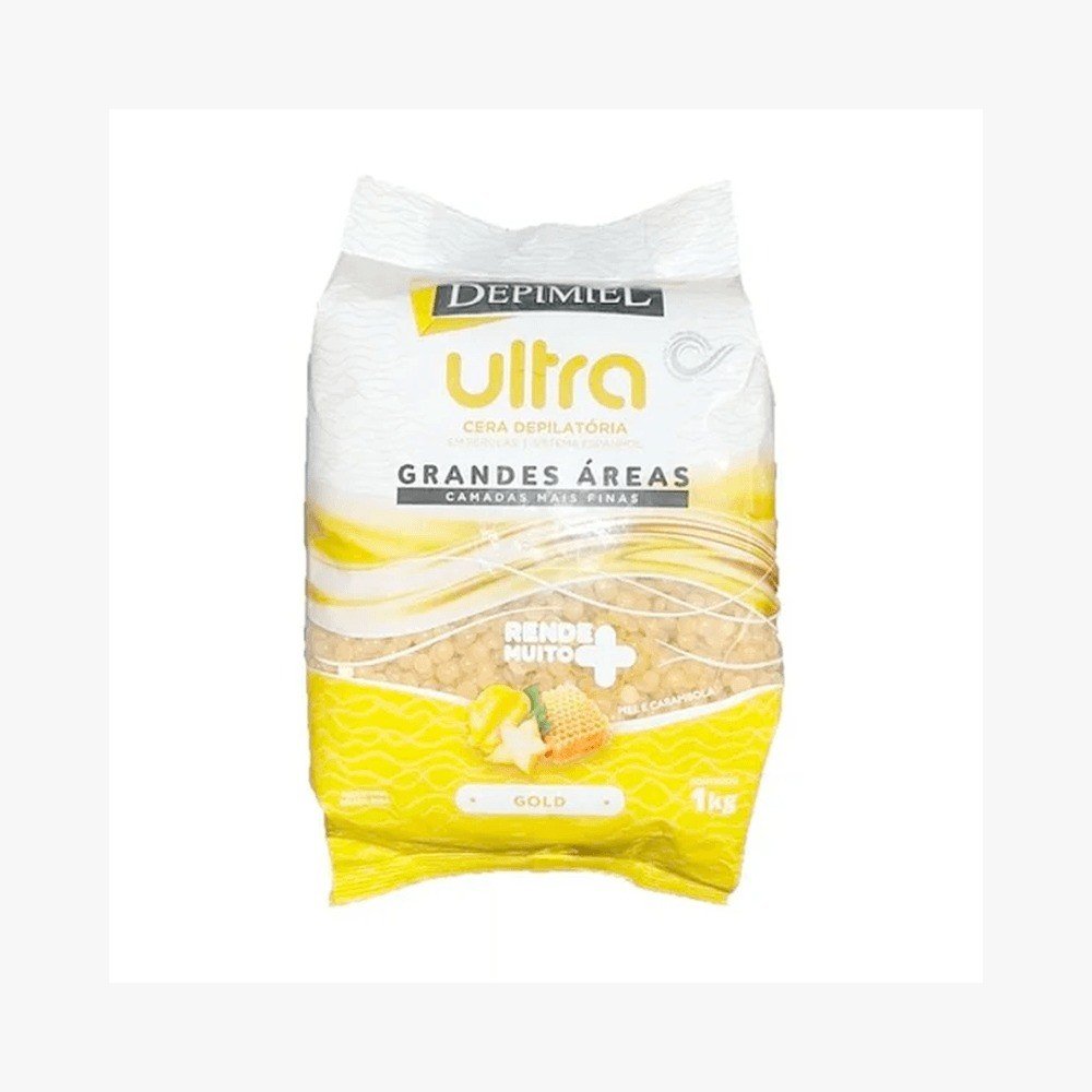 Cera Depilatória Depimiel Ultra Gold 1000g