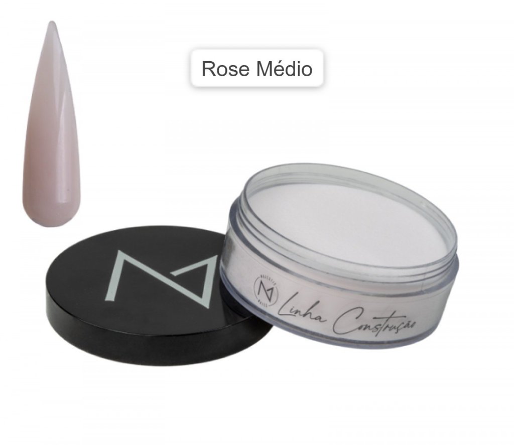  Pó Acrílico Construção Rose médio Majestic 15 G