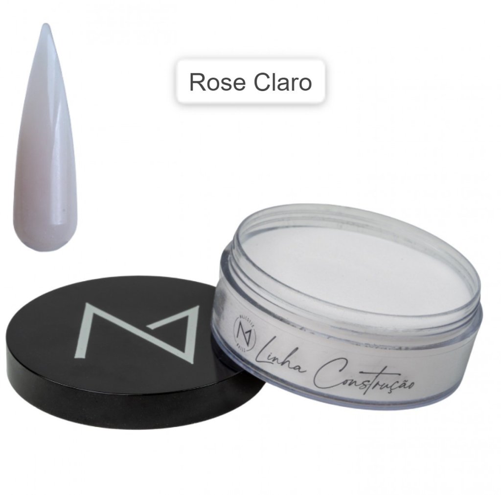  Pó Acrílico Construção Rose Claro Majestic 15 G