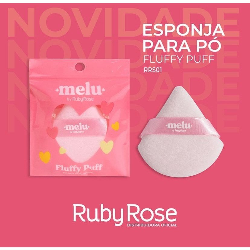 Esponja Para Pó Fluffy Puff Melu by Ruby Rose