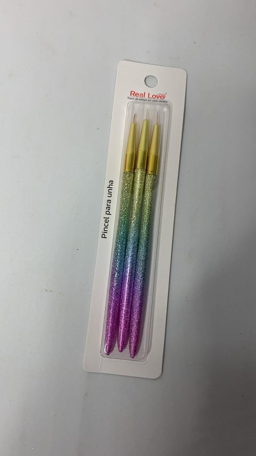 Pincel Para Decorações e Acabamentos ponta fina real love