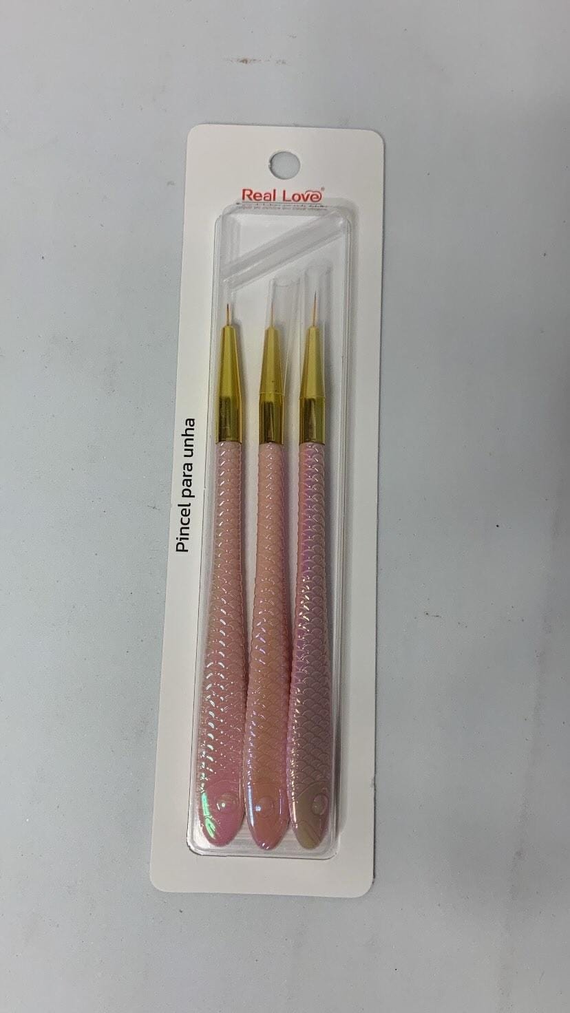 Pincel Para Decoração e Acabamentos Ponta Fina Real love
