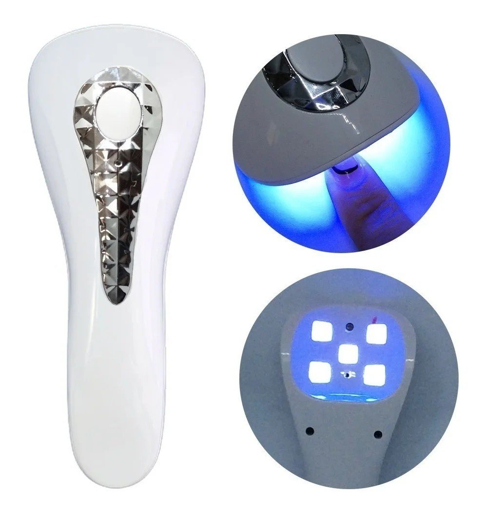 Mini Cabine de Led UV Portátil para Secagem de Unhas 