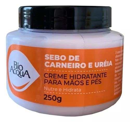 CREME P/ MAOS E PES C/ SEBO DE CARNEIRO E URÉIA 250G - BIO ACQUA