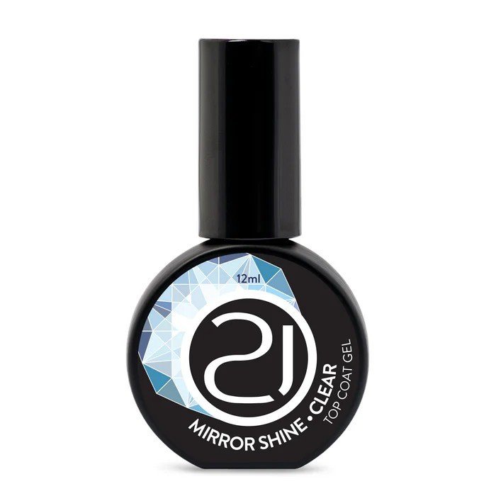 Top coat mirror shine clear Nails 21