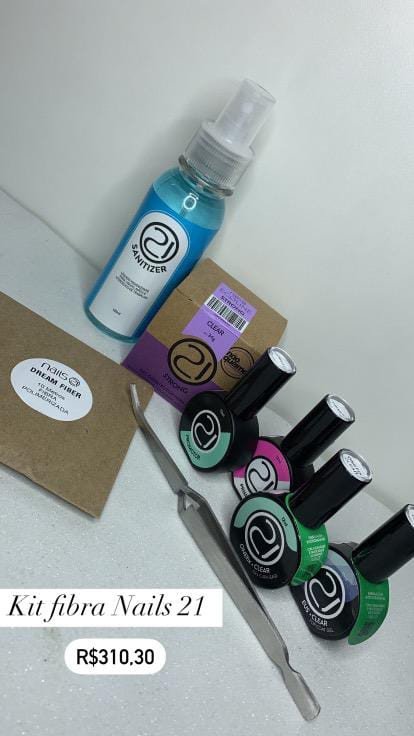 kit alongamento fibra de vidro Nails 21 