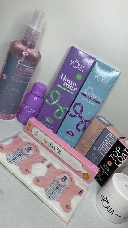 Kit alongamento acrílico 