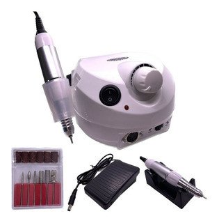 Lixadeira Nail Drill Porquinho - Rosa/Branca/Rose