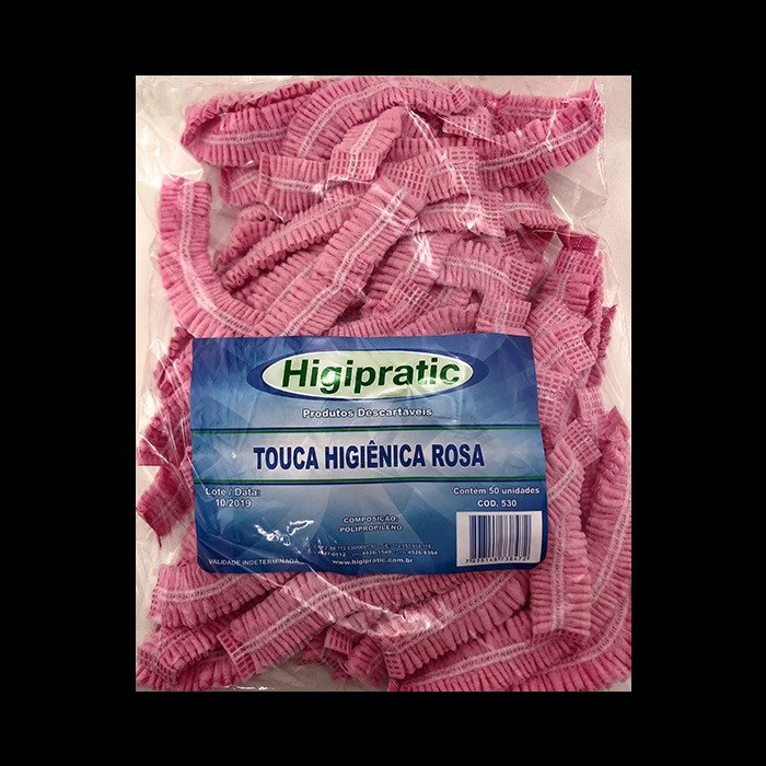 Touca higienica rosa Higipratic 50un