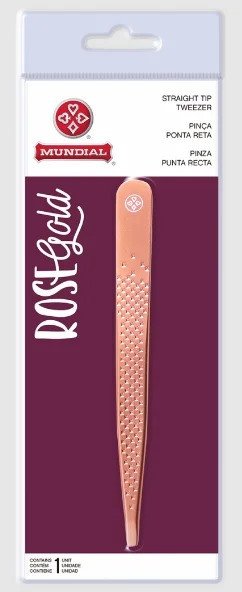 Pinça rose gold Mundial 