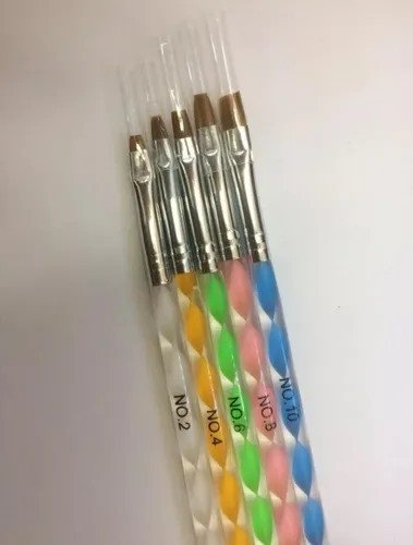 Kit 5 pinceis Fan Nails 