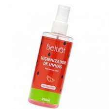Higienizador de unhas Melancia Beltrat 260ml Spray