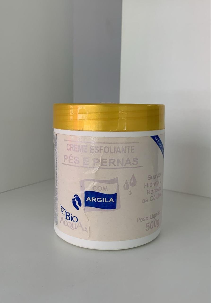 Creme esfoliante pés e pernas 500g Bio Acqua 