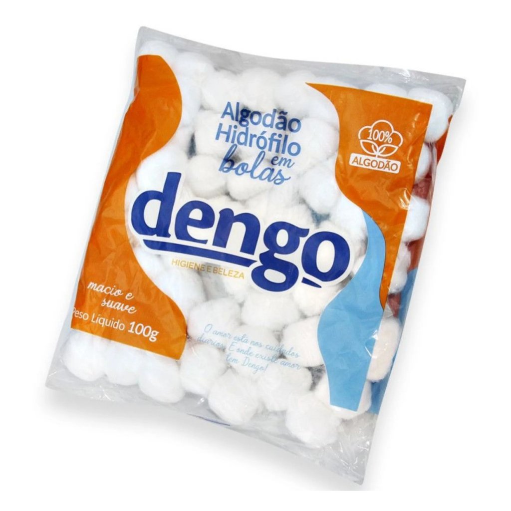 Algodão em bolas 100g Dengo 