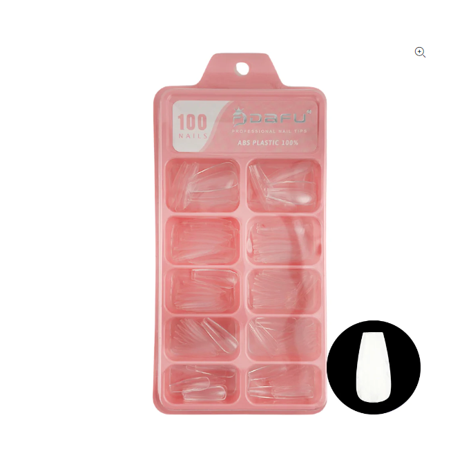 Unhas postiças bailarina transparente Dafu 