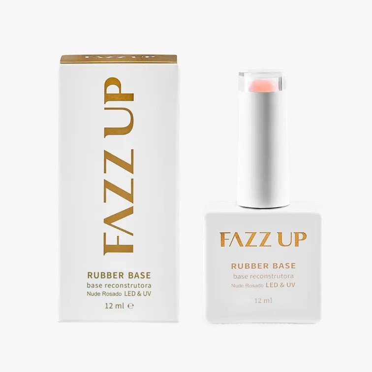 Base Rubber Gel Nude Rosada FAZZ UP Profissional - 12ml