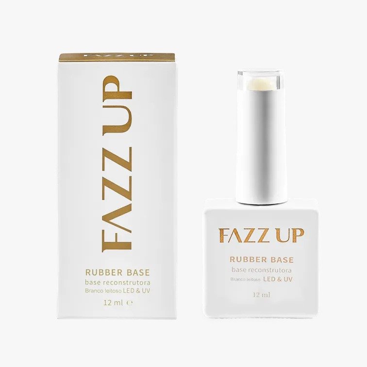 Base Rubber Gel Branco Leitoso FAZZ UP Profissional - 12ml