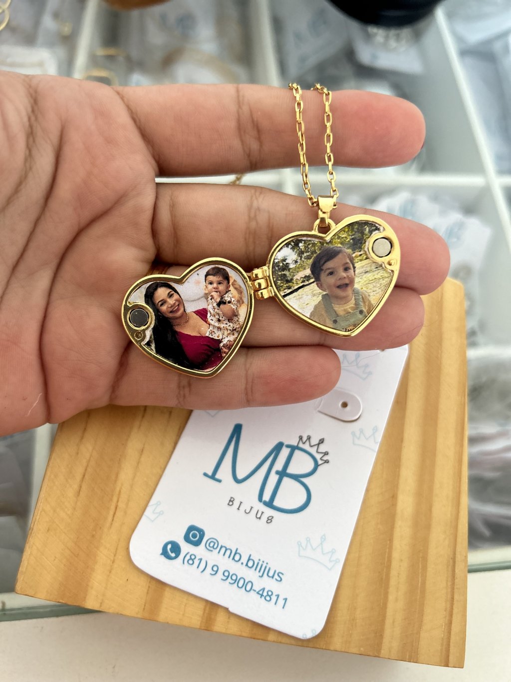 CL00034 - Colar Relicário Coração 