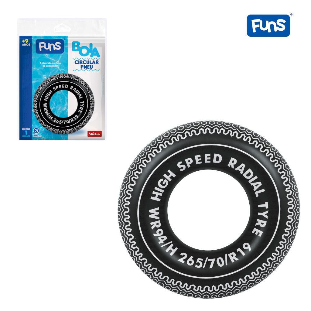 Boia Circular Inflável Pneu Summer Fun - WS41087