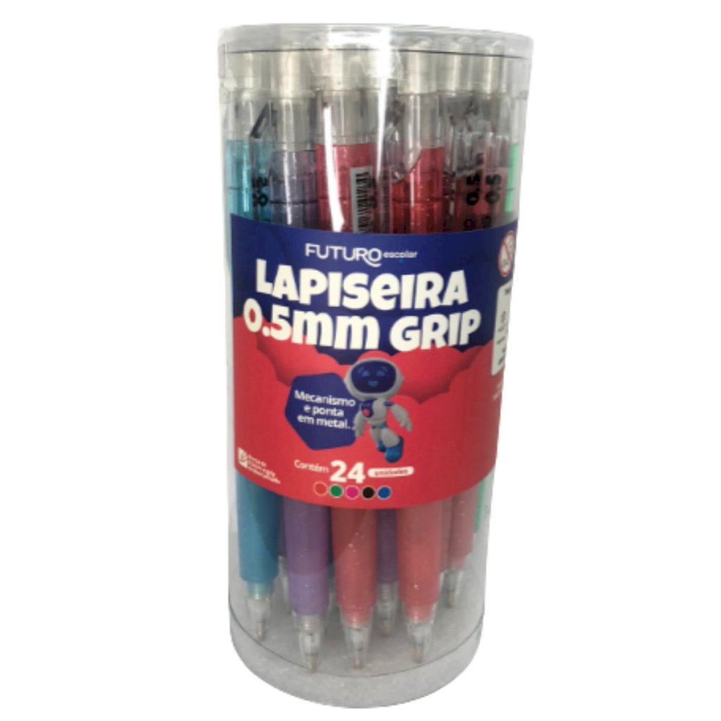 Lapiseira Grip Colors 0,5mm Caixa 24 Unidades - 102206