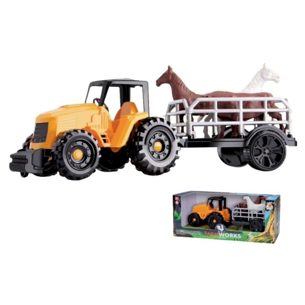 Trator Boiadeiro Farm Work com Cavalos - 0457