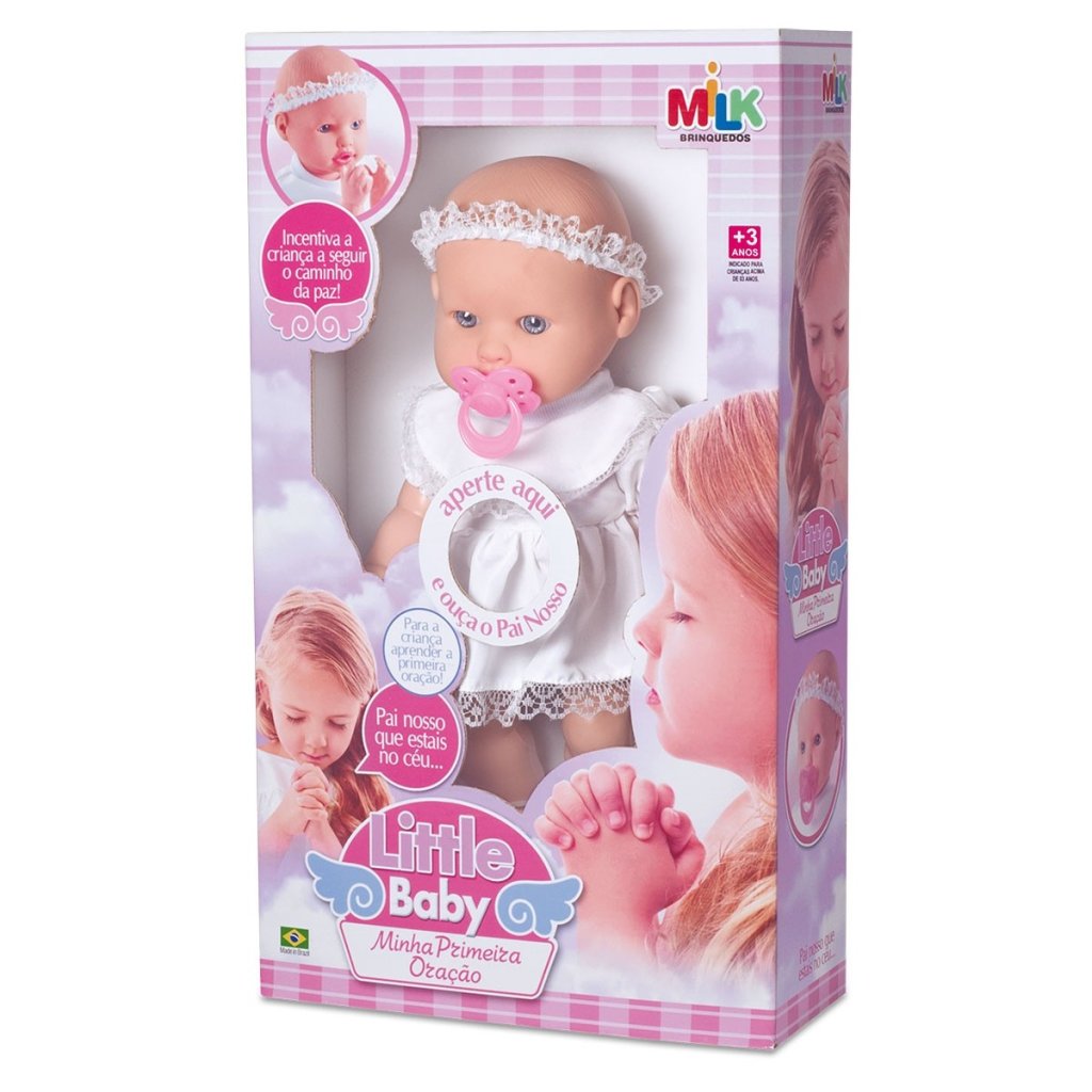 Boneca Little Baby Minha Primeira Oração - MK151