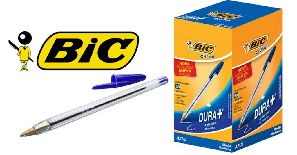 Caneta Azul Bic Dura+ Cx 50 Unidades - 36399