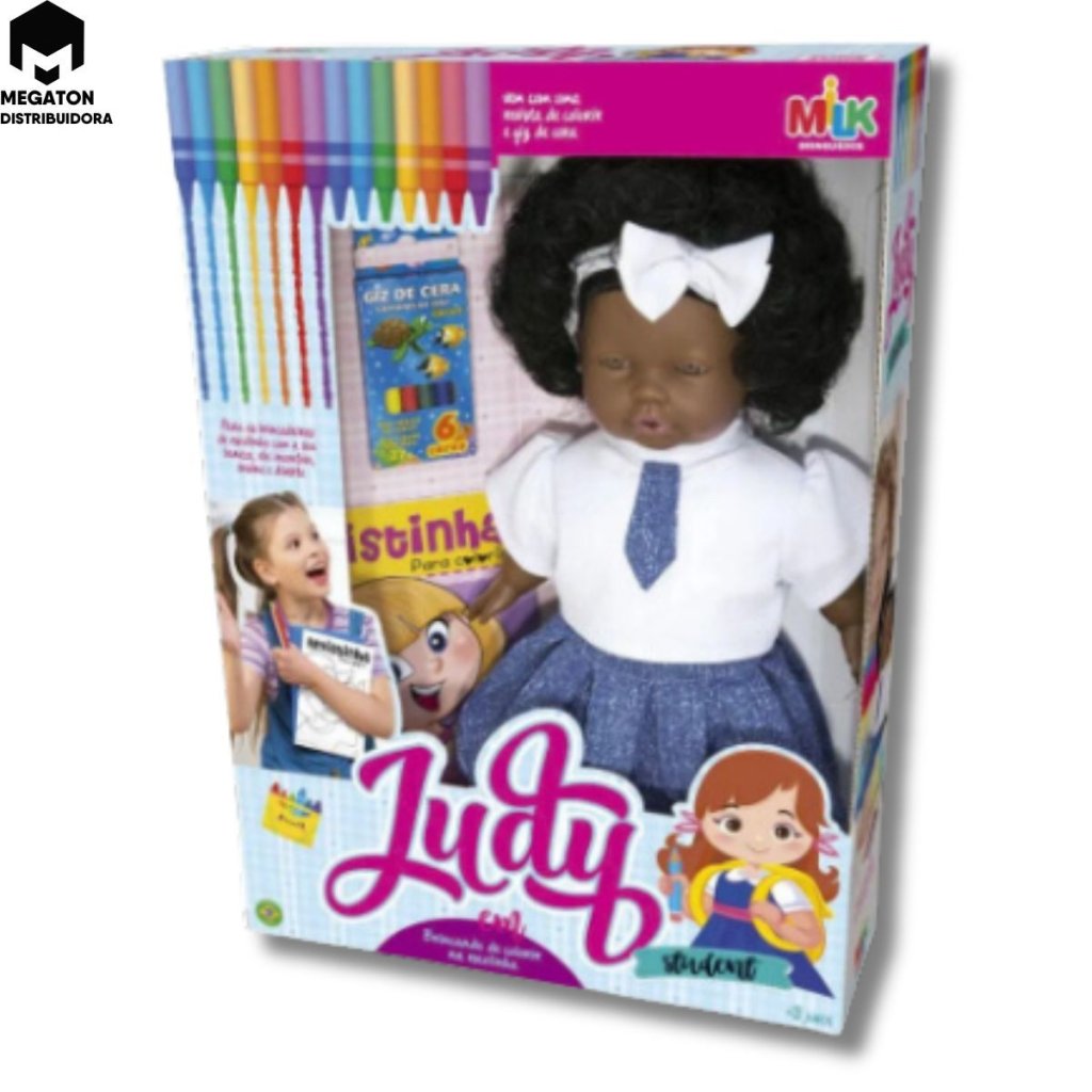 Boneca Judy Student Negra - MK781